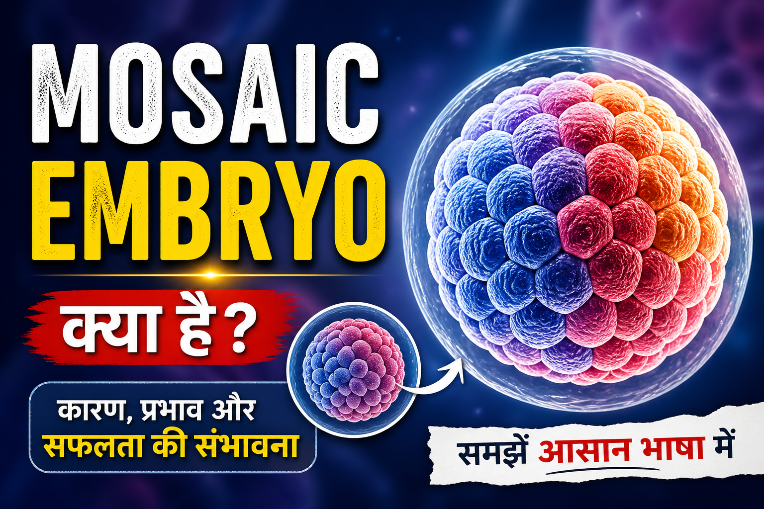 Mosaic Embryo in Hindi | Frozen Embryo Transfer | IVF Embryo Transfer Process
